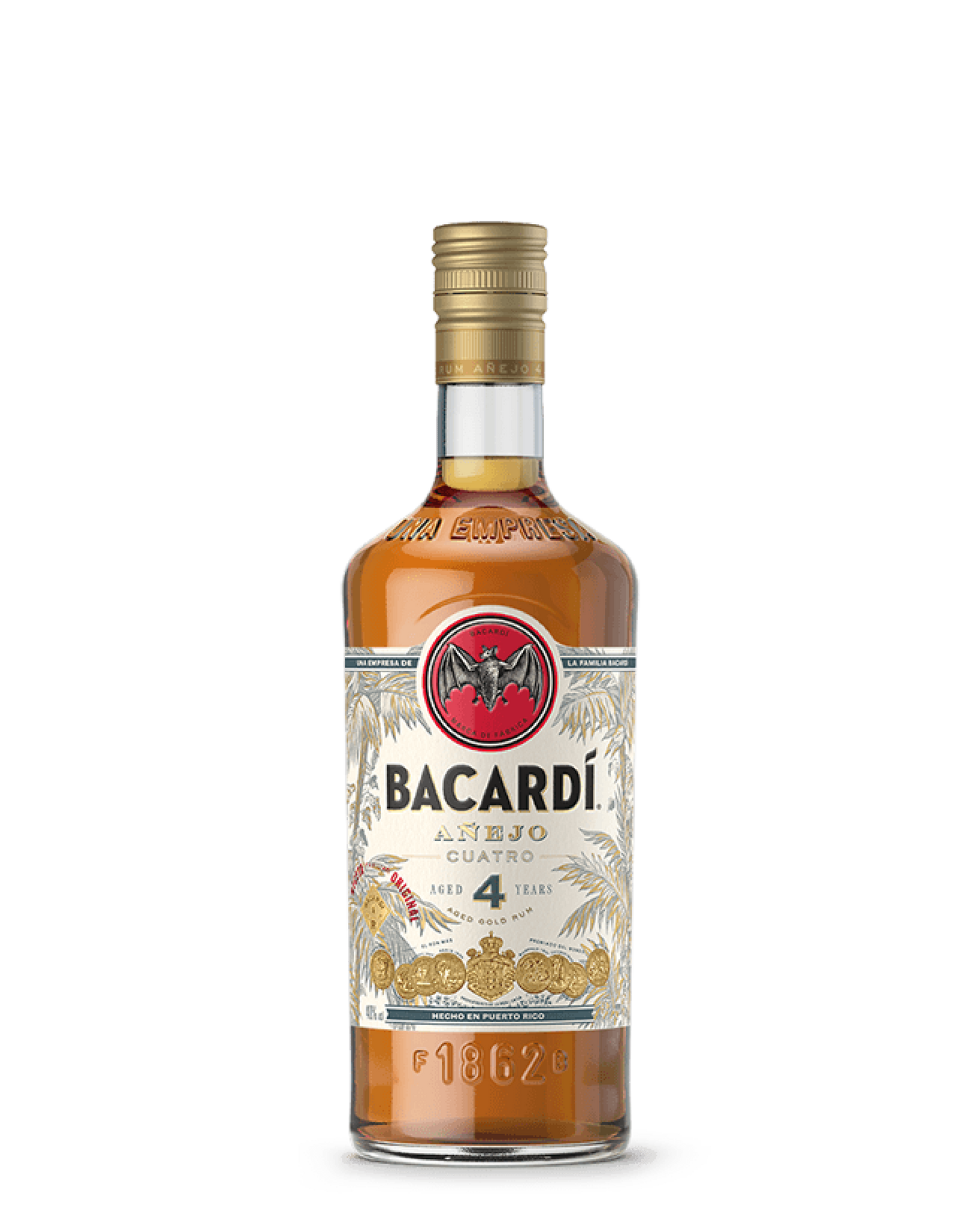 Bacardi Anejo Cuatro 4 Year 750 ml