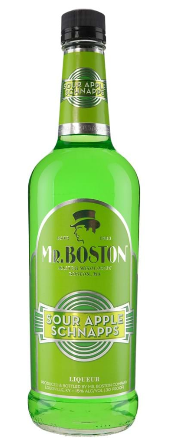 Mr Boston Sour Apple Schnapps 750 ML