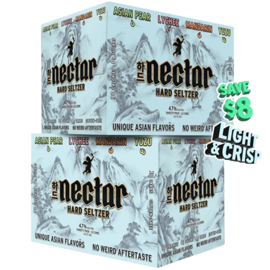 Nectar Unique Asian Flavor Hard Seltzer 12 pack 12 FL