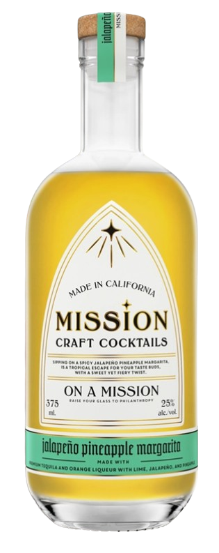 Mission Craft Cocktails Jalapeno Pineapple Margarita 375 ml