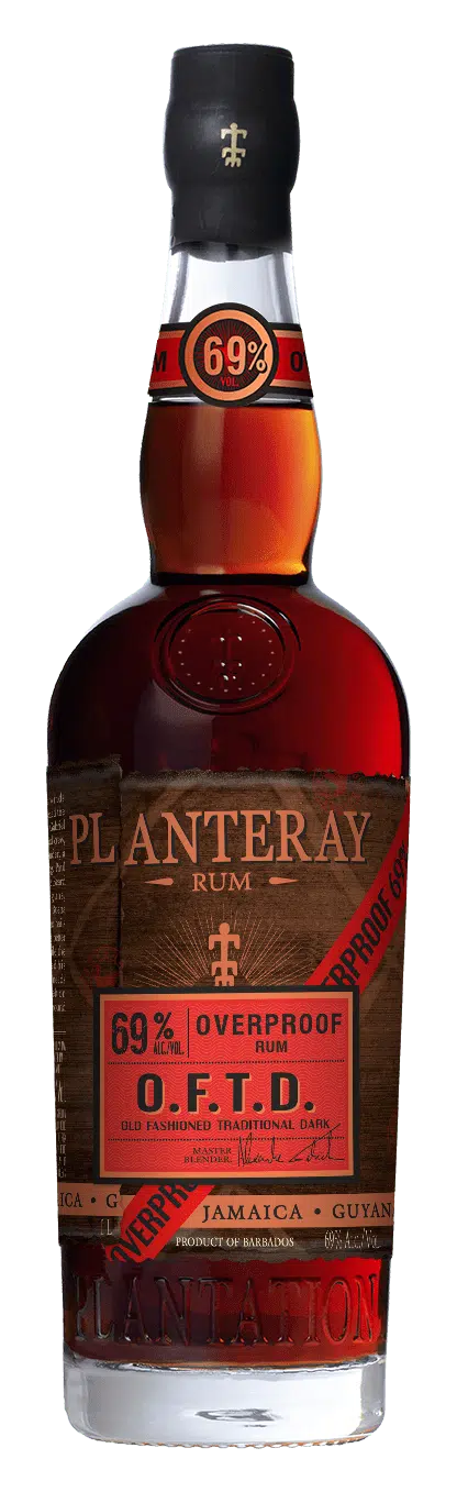 Planteray Over Proof 69 % Artisanal Rum O.F.T.D  Old Fashioned Traditional Dark 1L