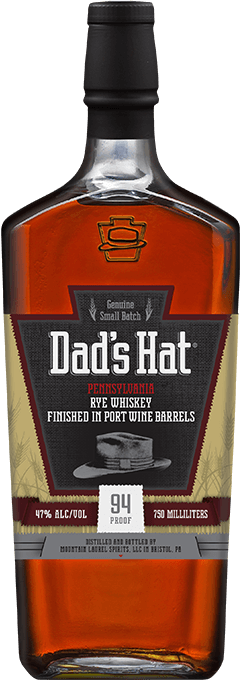 Dads Hat Pennsylvania Rye Whiskey 94 pf port barrel finish 750 ml