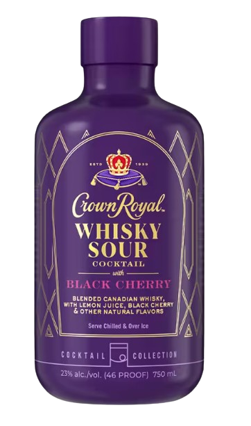 Crown Royal Black Cherry Whisky Sour Cockatil 750 ML