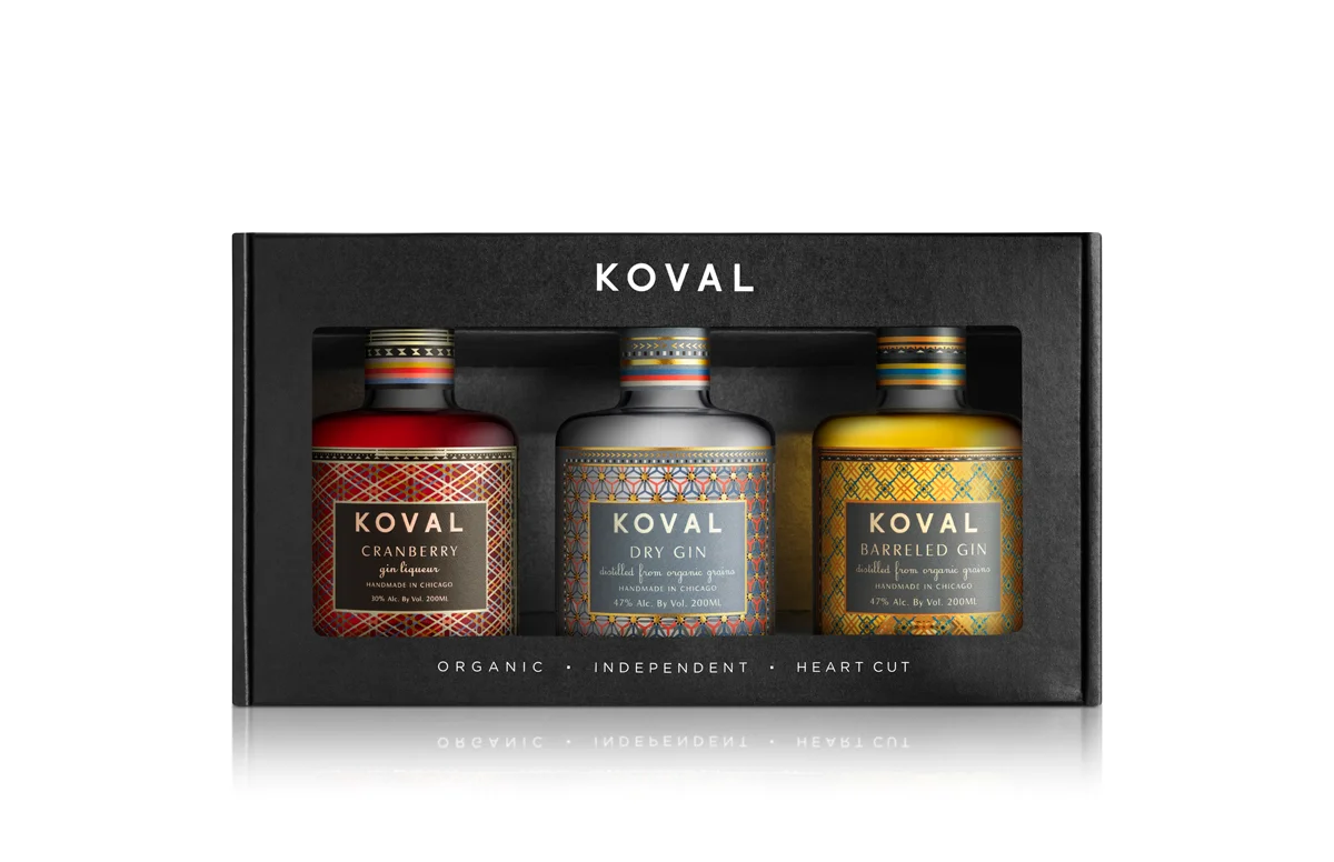 Koval 3-pack 200ml (Gin, Barreled Gin, Cranberry Gin) 3 x 200 ml