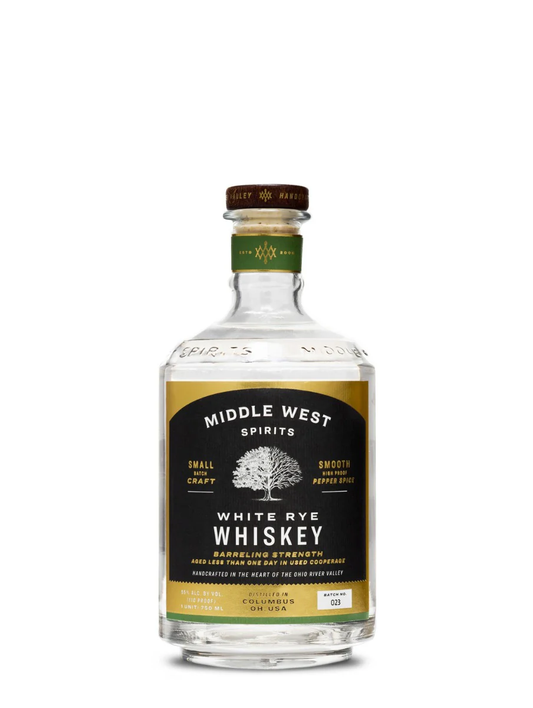 Middle West Spirits White Rye Whiskey Barreling Strength Small Batch Craft (Batch # 024) 750 ml