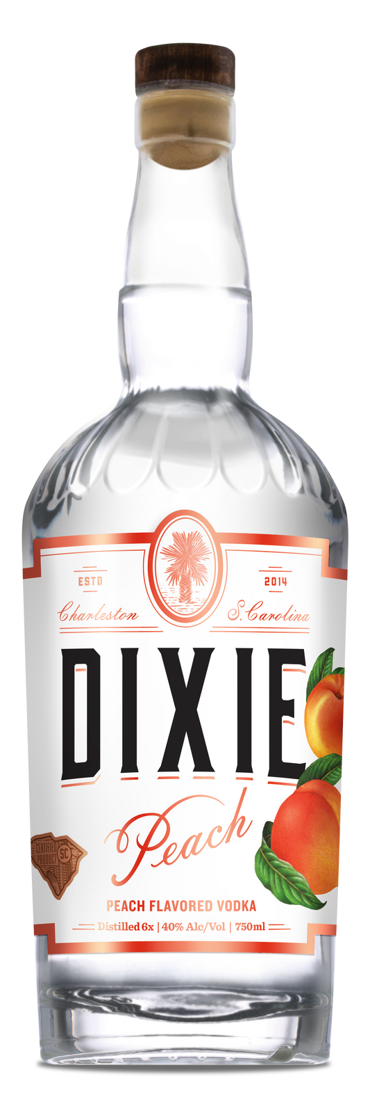 Dixie Peach Flavored 750 ml