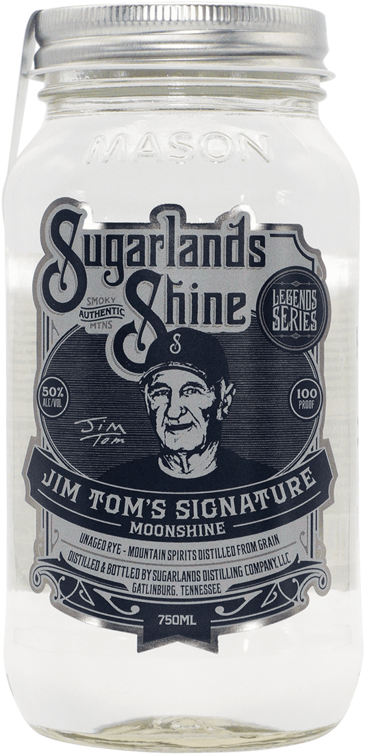 Sugarlands Shine Jim Toms Unaged Rye Moonshine 750ml