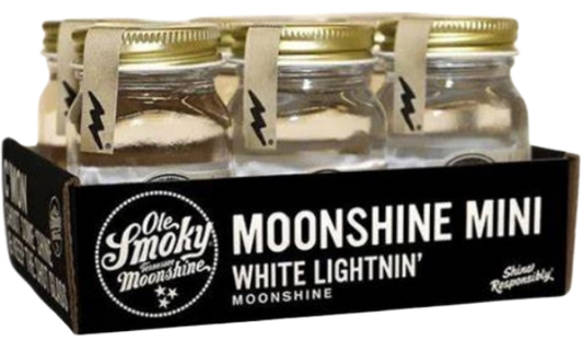 Ole Smoky Moonshine White Lightning 6 pk 50 50 ml