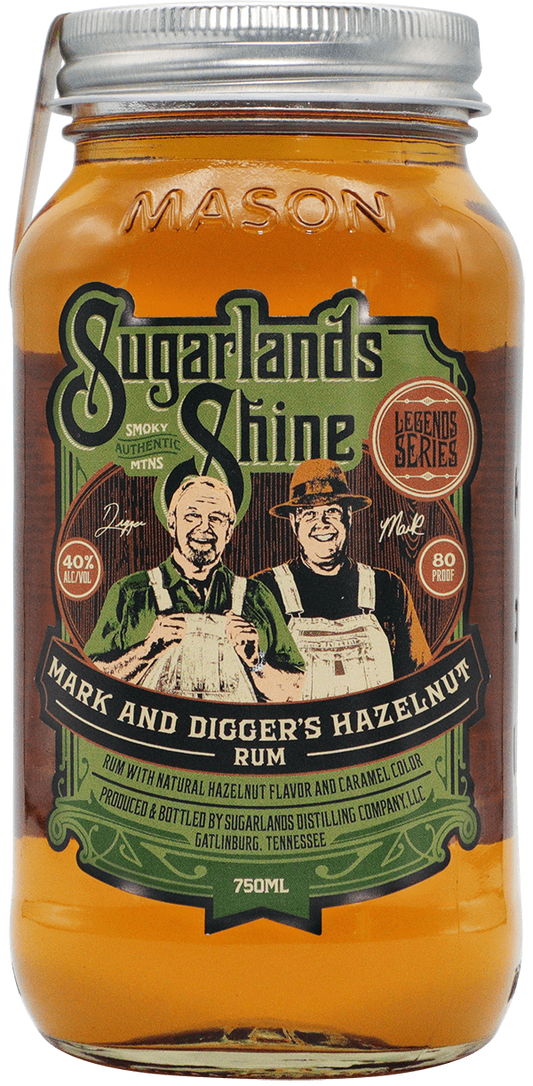 Sugarlands Shine Mark & Digger's Hazelnut Rum 750ml