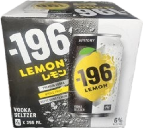 Suntory -196 -196 Lemon (4 pack) 355 ml