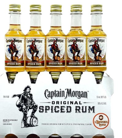 Captain Morgan Spiced Rum (10 pack) 50ml