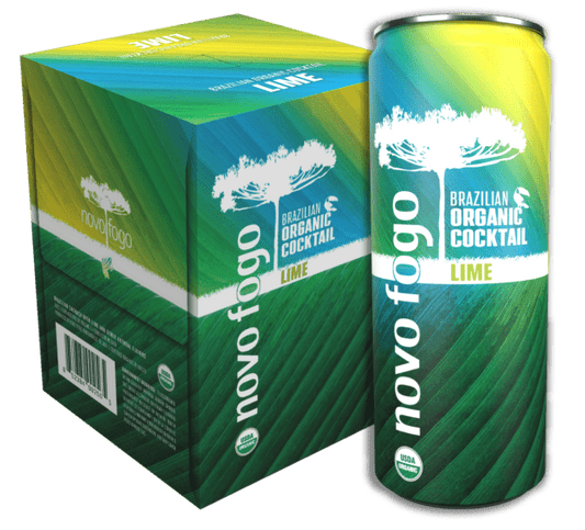 Novo Fogo Sparkling Caipirinha Cocktail Original Lime ( 4 Pack) 200 ml