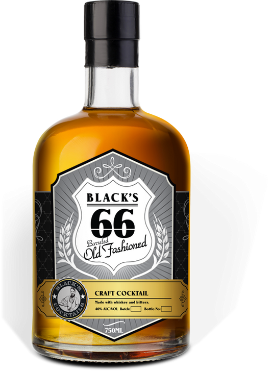 Black Cocktails Blacks 66 Barreled Old Fashioned Craft Cocktail 750 ml